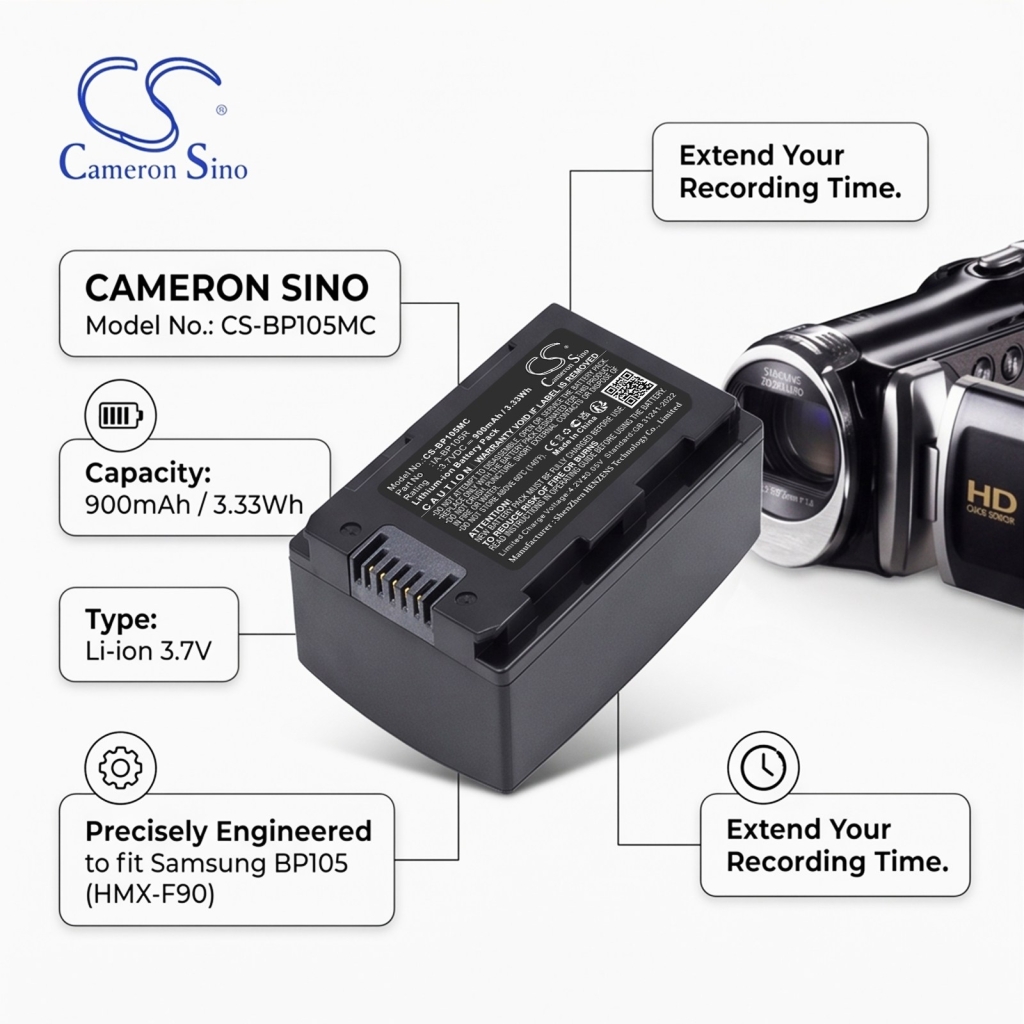 Battery compatible with Samsung CS-BP105MC