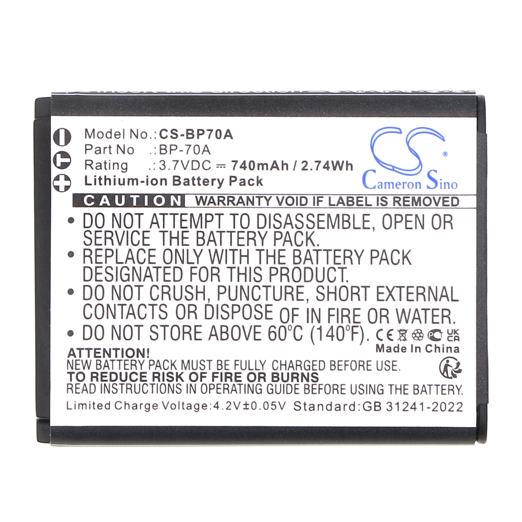 Battery Replaces EA-BP70A
