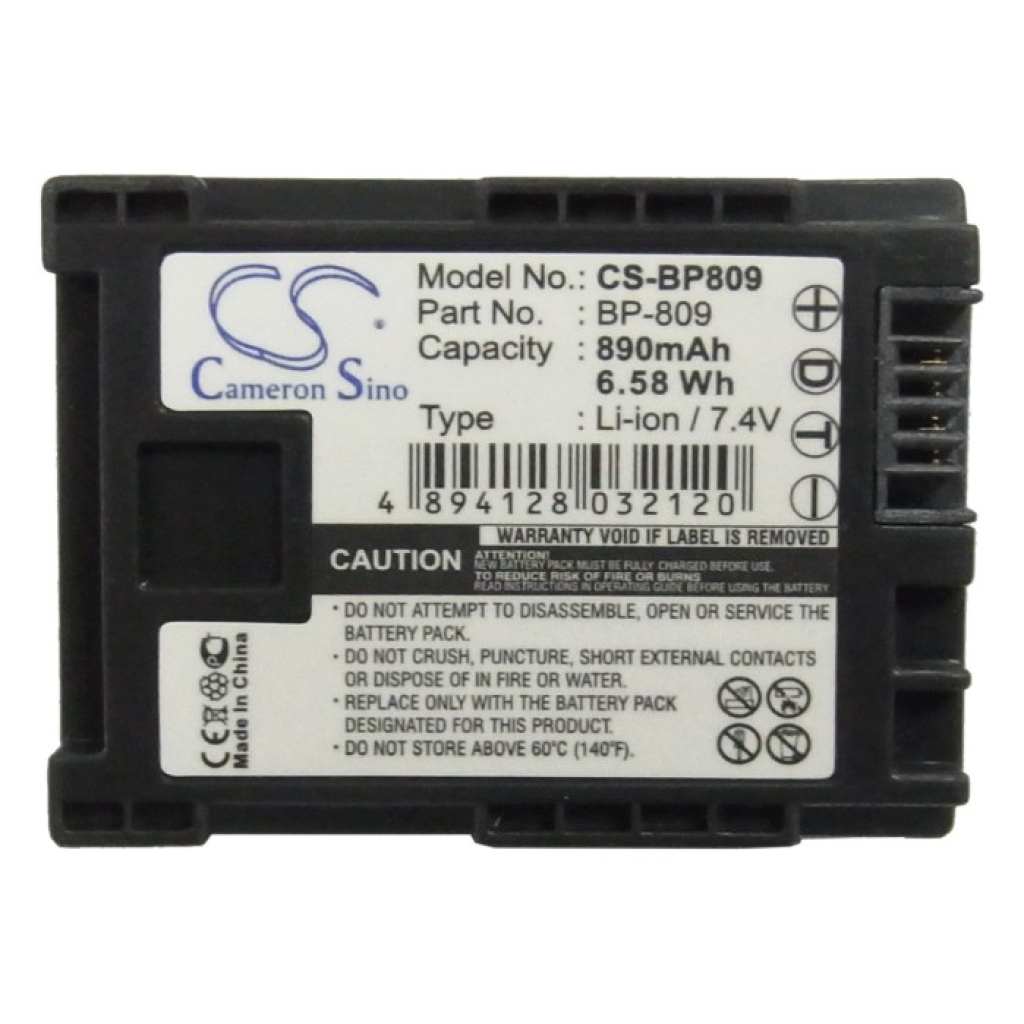Camera Battery Canon FS10 Flash Memory Camcorder