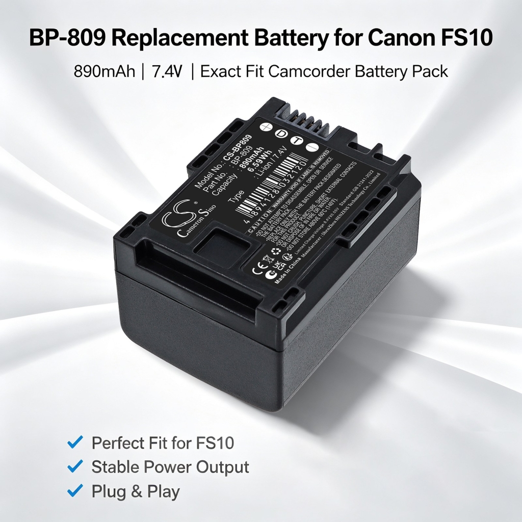Batteri kompatibel med Canon CS-BP809
