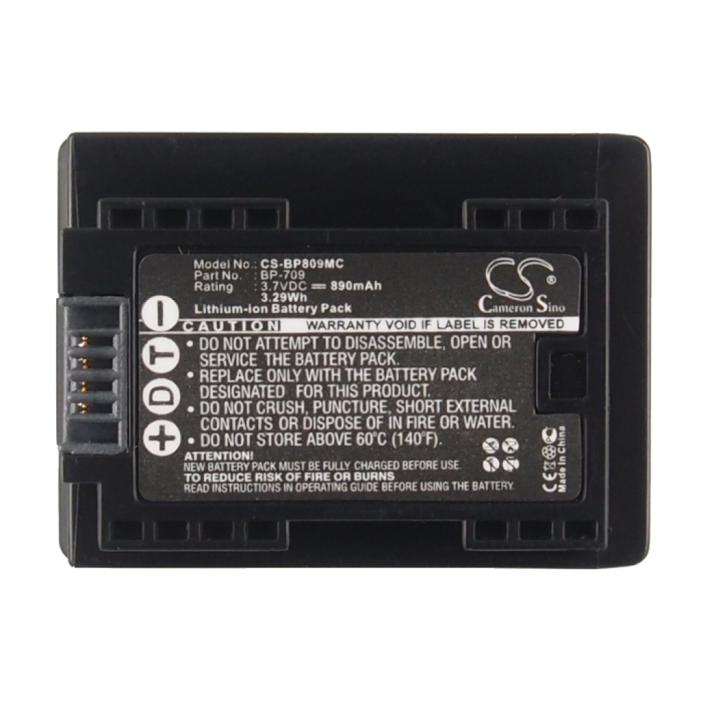 Kamerabatterier Canon CS-BP809MC