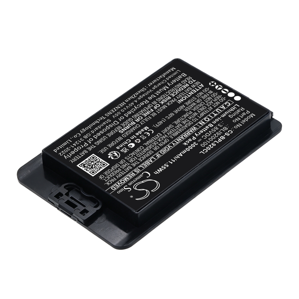 Batterier kompatibel med SpectraLink Versity 92 9240 9253 CS-BPL920CL