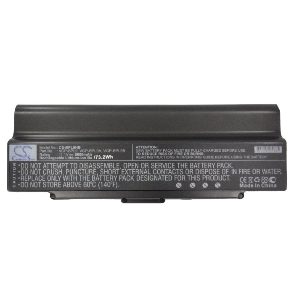 Notebook battery Sony VAIO VGN-CR490EBR