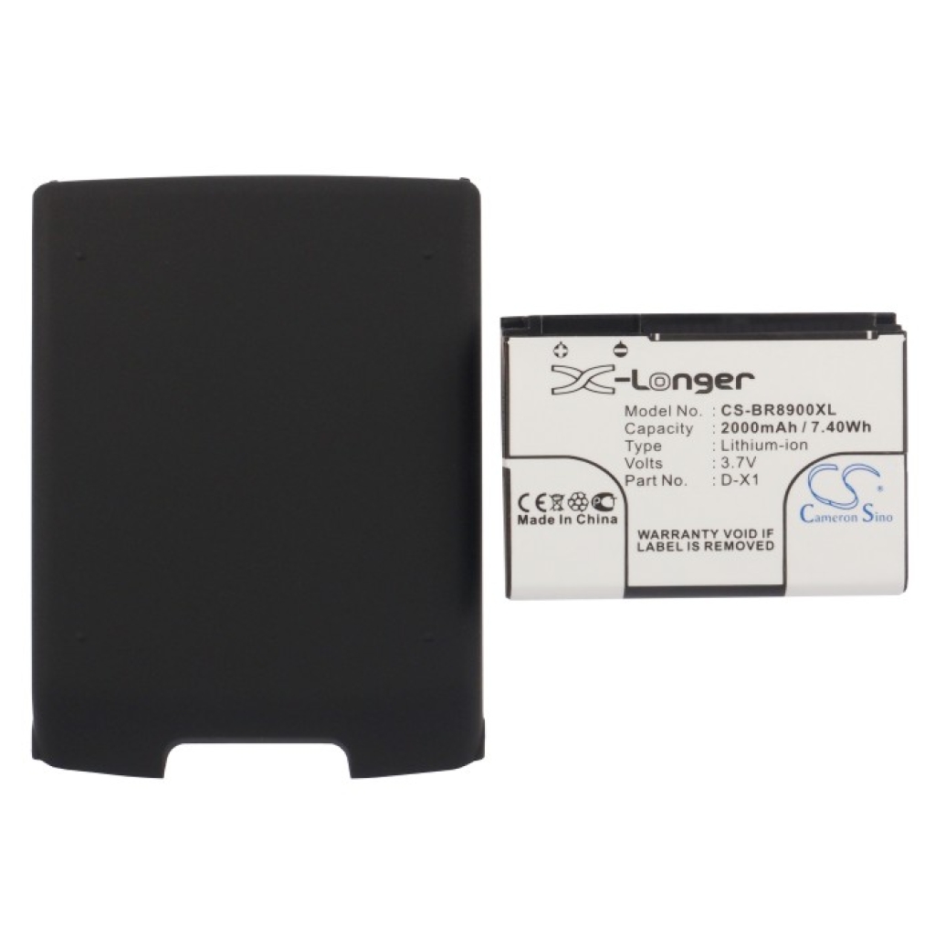 Batteries compatible with BlackBerry Storm 9500 9530 CS-BR8900XL