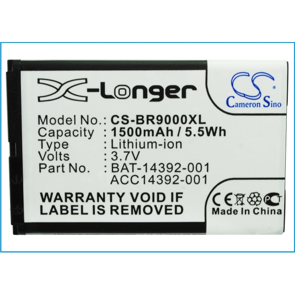 Batteri kompatibel med AT&T Blackberry T-COM CS-BR9000XL