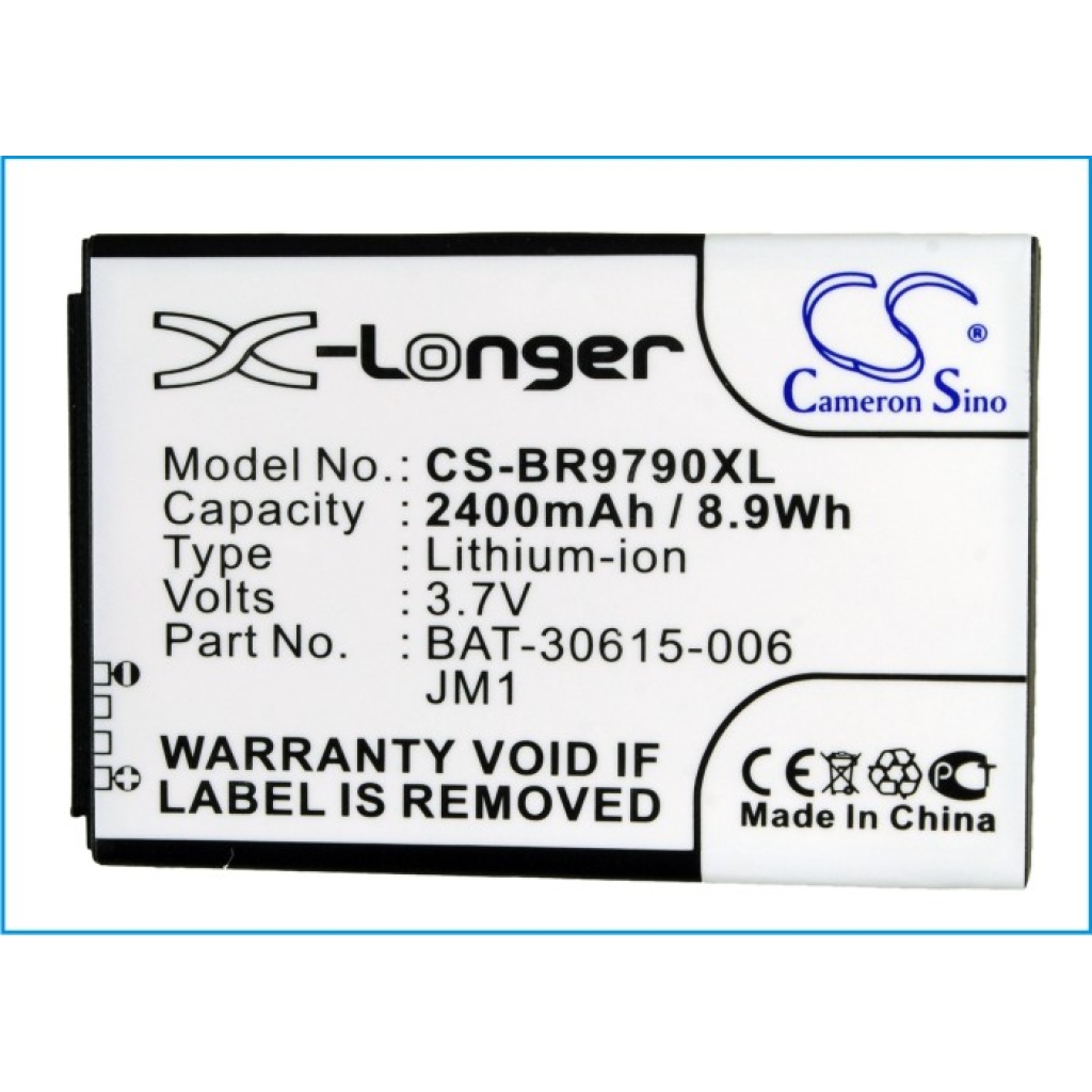 Batterier kompatibel med BlackBerry Bold 9790 CS-BR9790XL