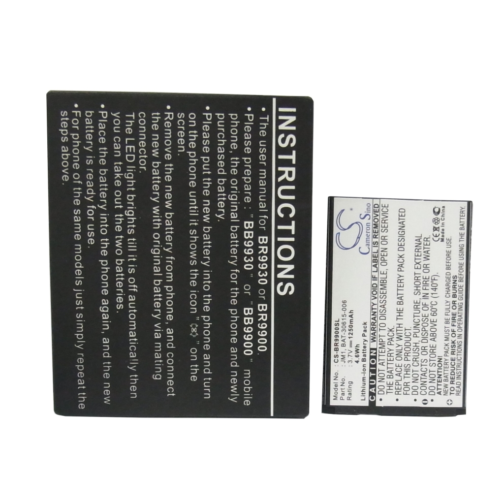 Batteri kompatibel med Blackberry CS-BR9900SL