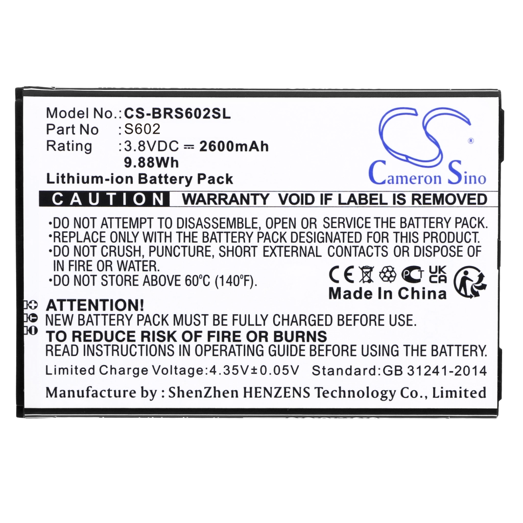 Battery Replaces S602