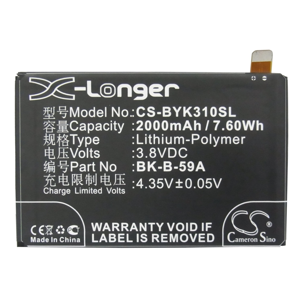 Batterier till mobiltelefoner BBK CS-BYK310SL