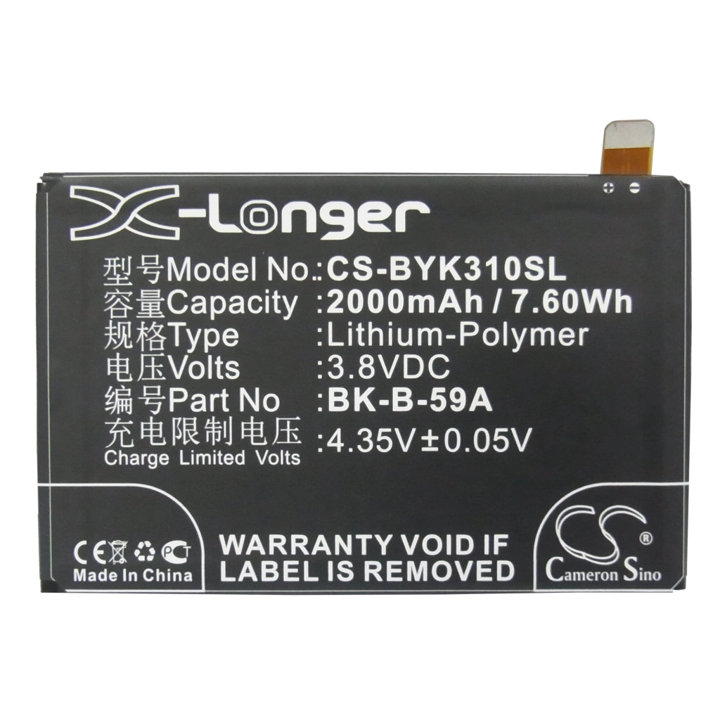 Batterier till mobiltelefoner BBK CS-BYK310SL