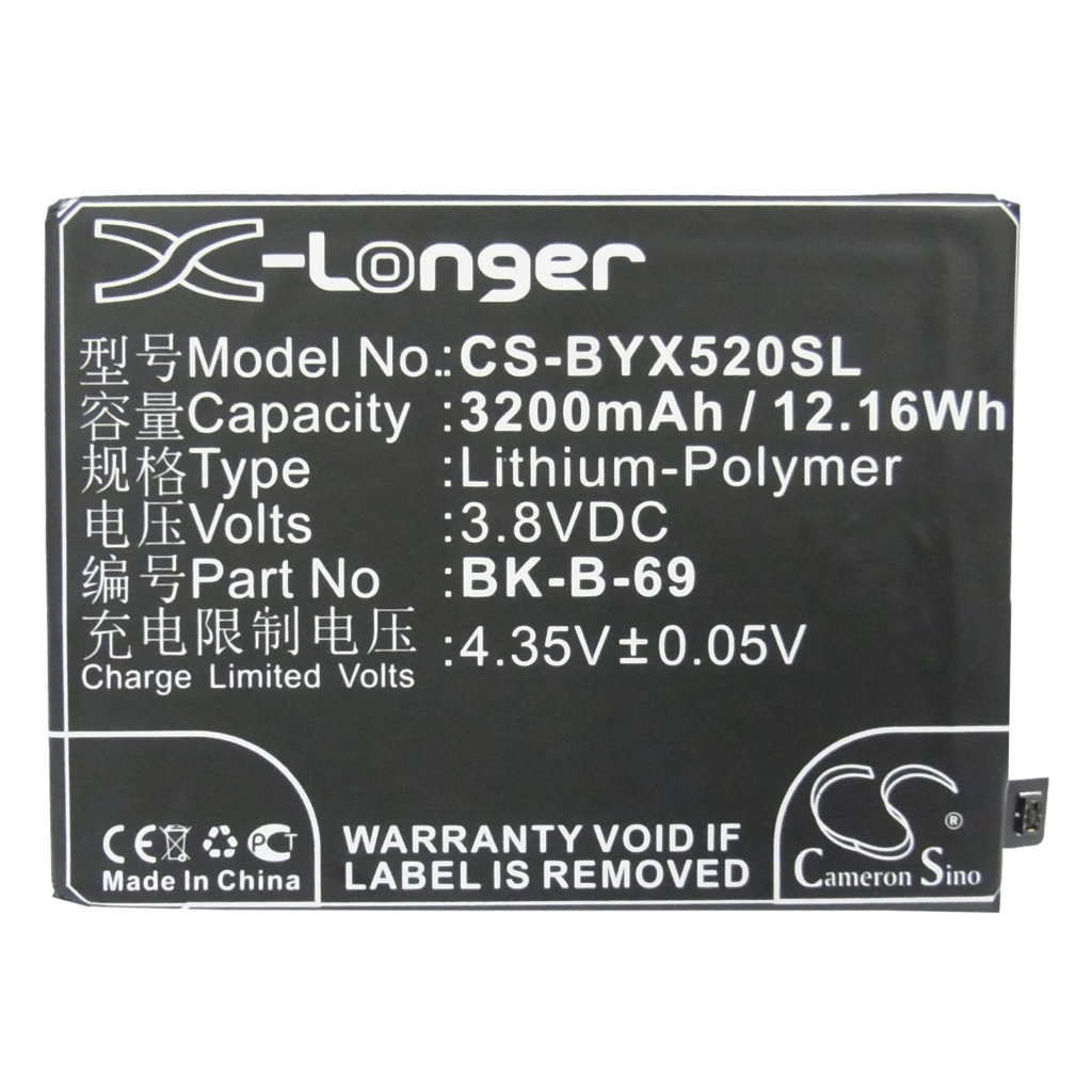 Batteri kompatibel med BBK Vivo CS-BYX520SL