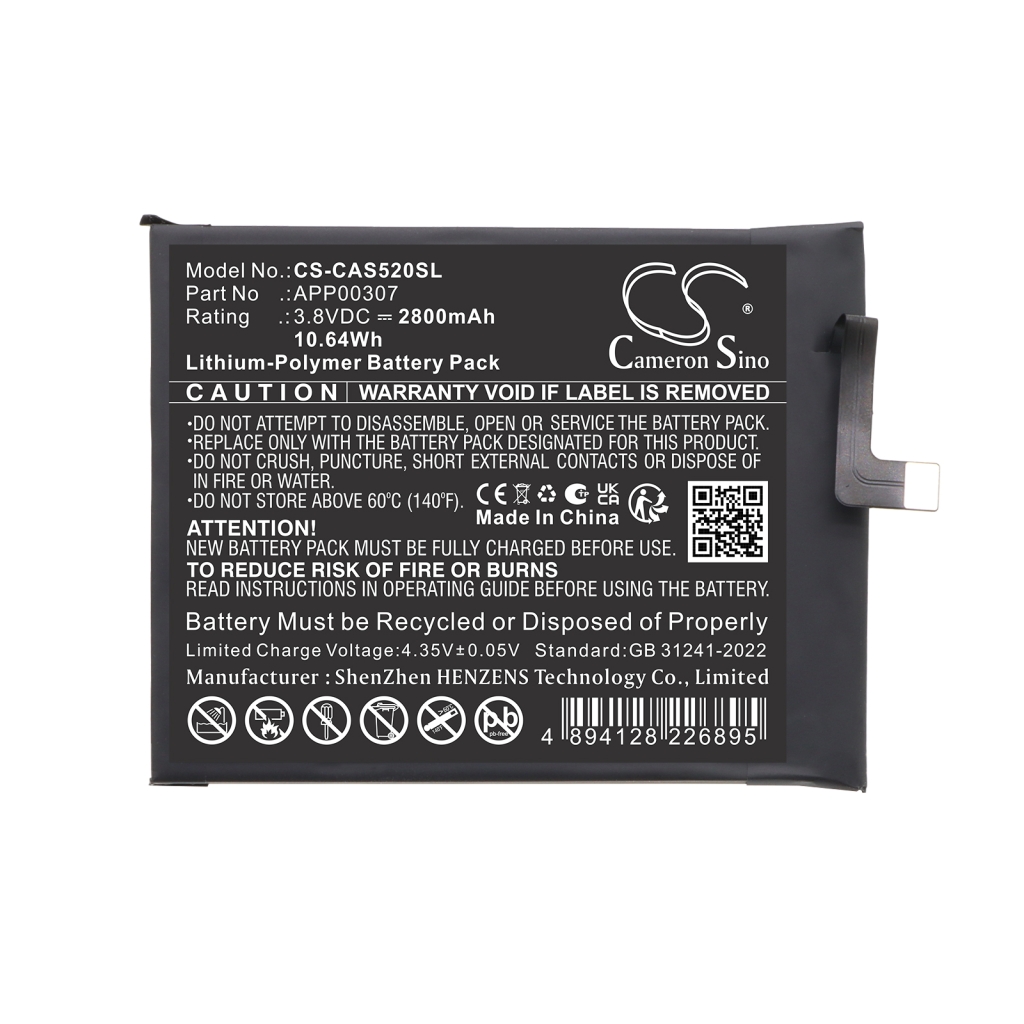 Batteri kompatibel med CAT Caterpillar CS-CAS520SL