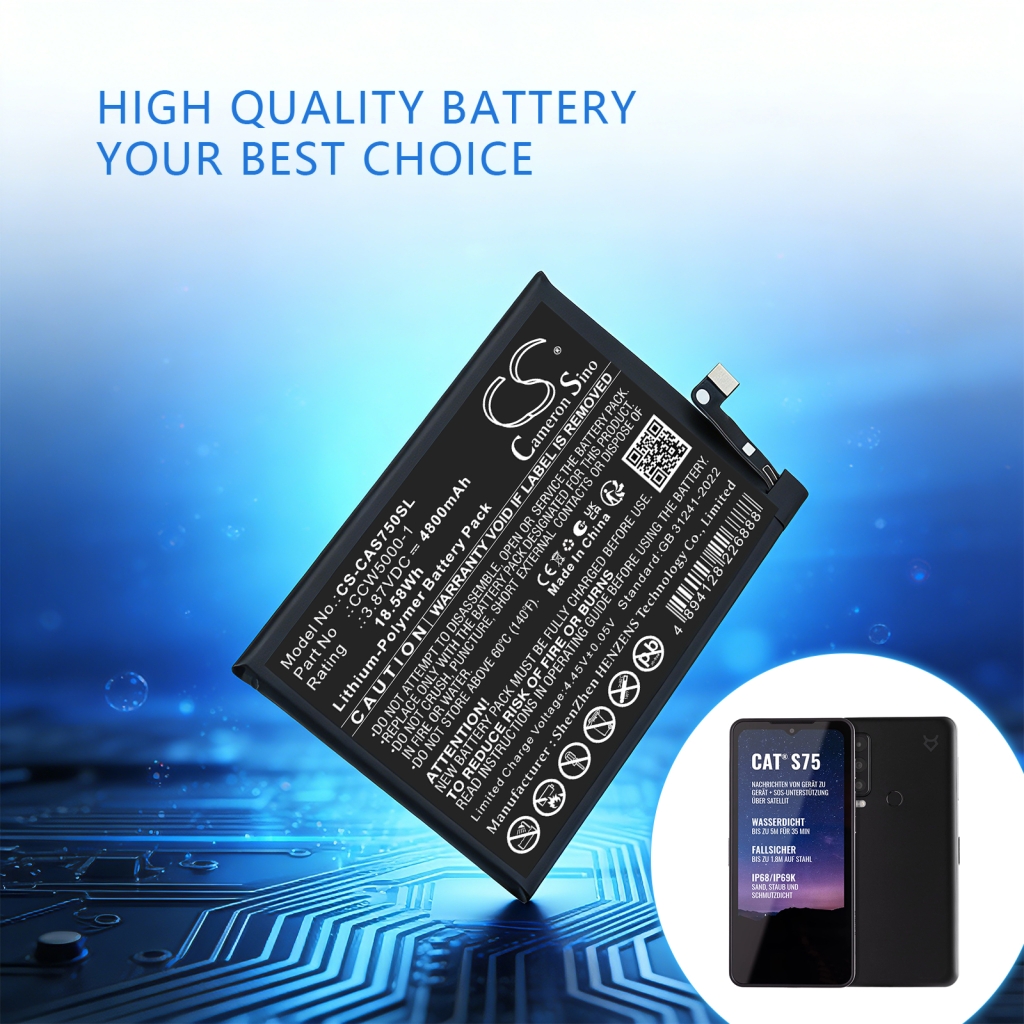 Batteri kompatibel med CAT Caterpillar CS-CAS750SL