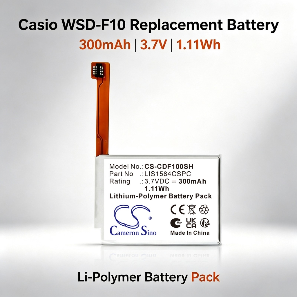 Battery for CASIO WSD-F10