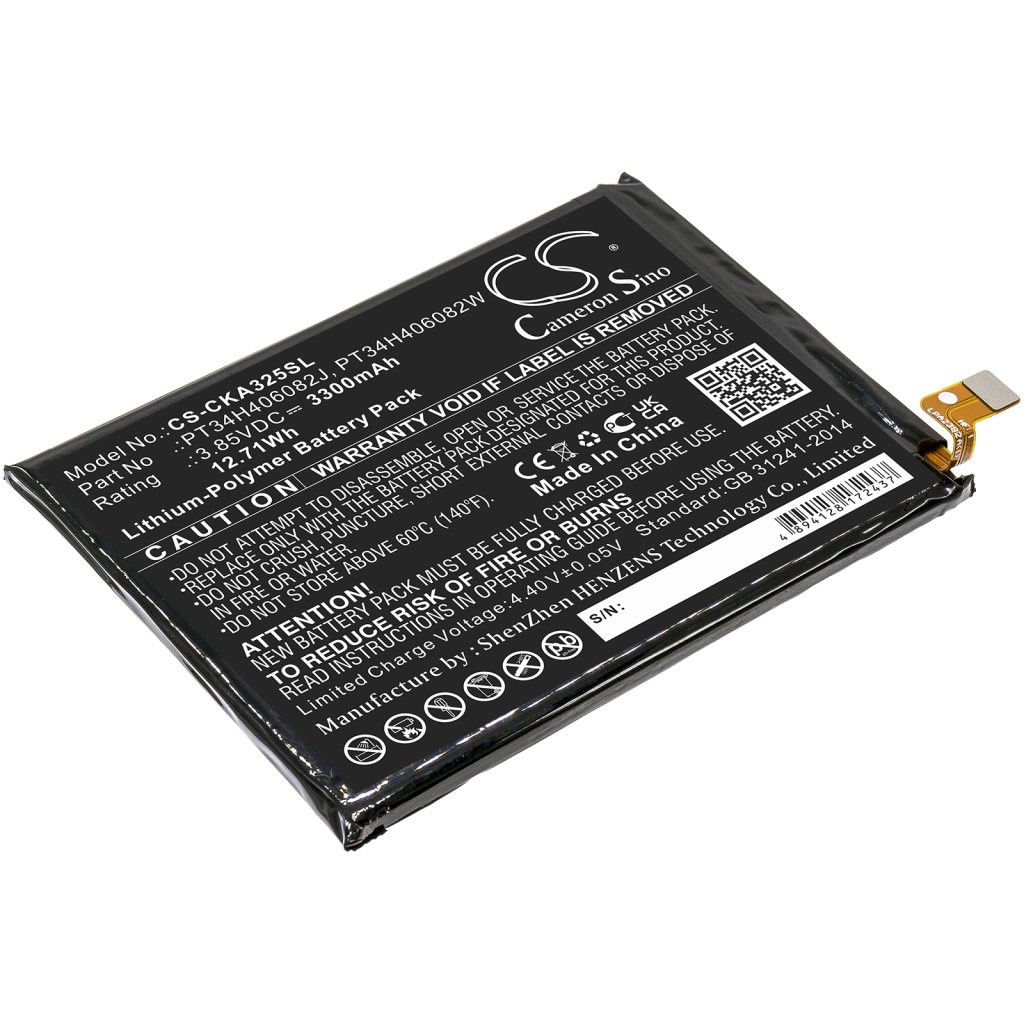 Batterier Ersätter PT34H406082W