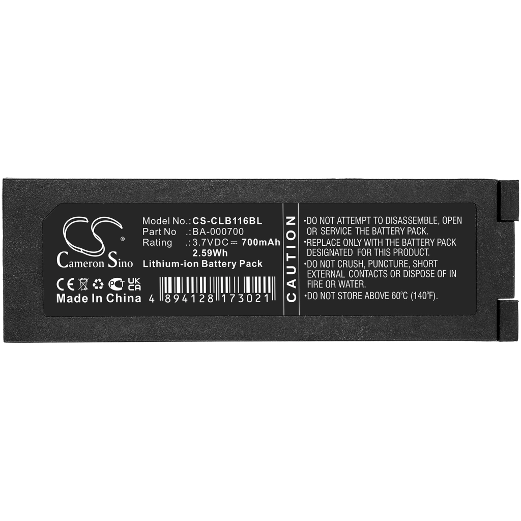 Batterier för skanner Cipherlab CS-CLB116BL