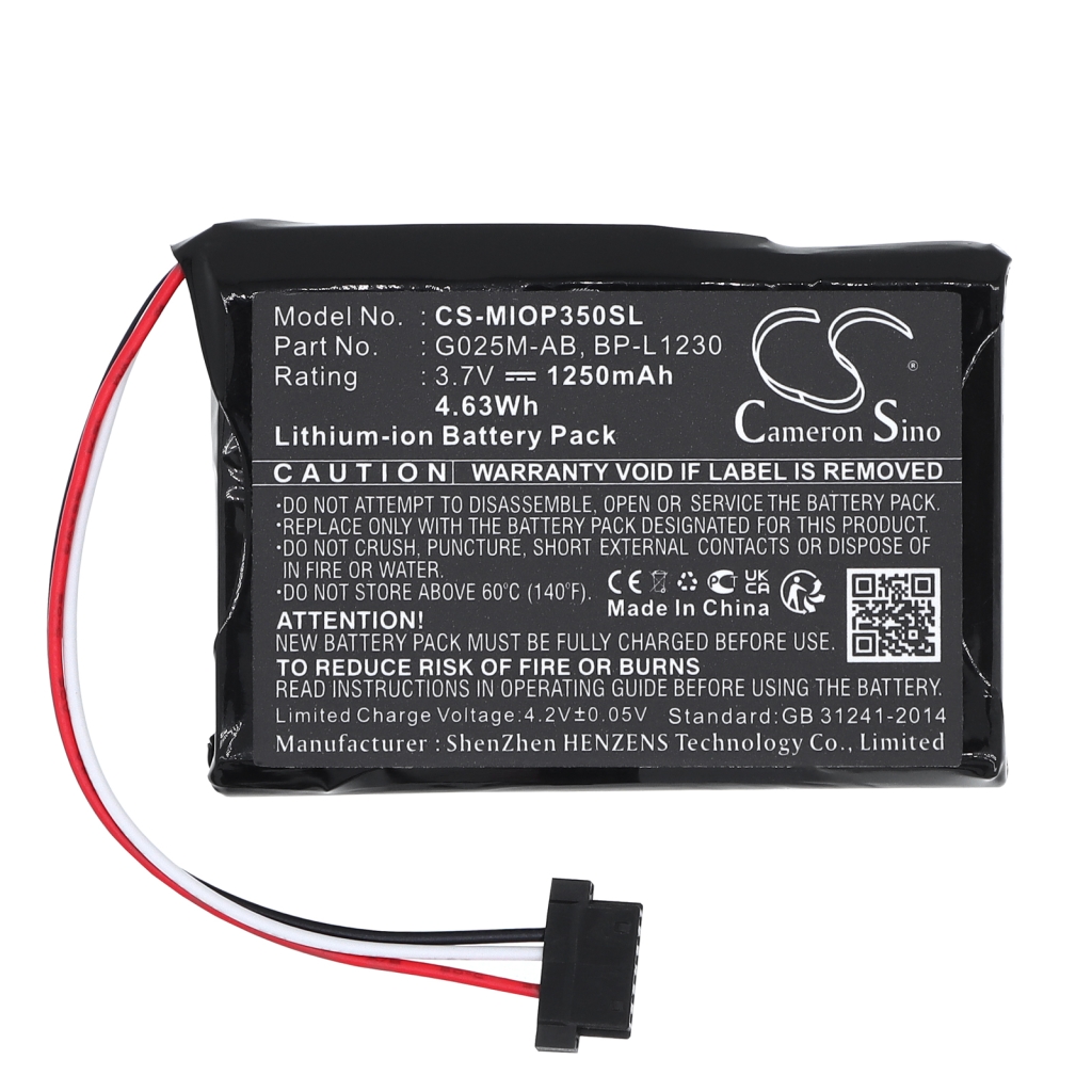 Monterade batteripaket  CS-CM059SL