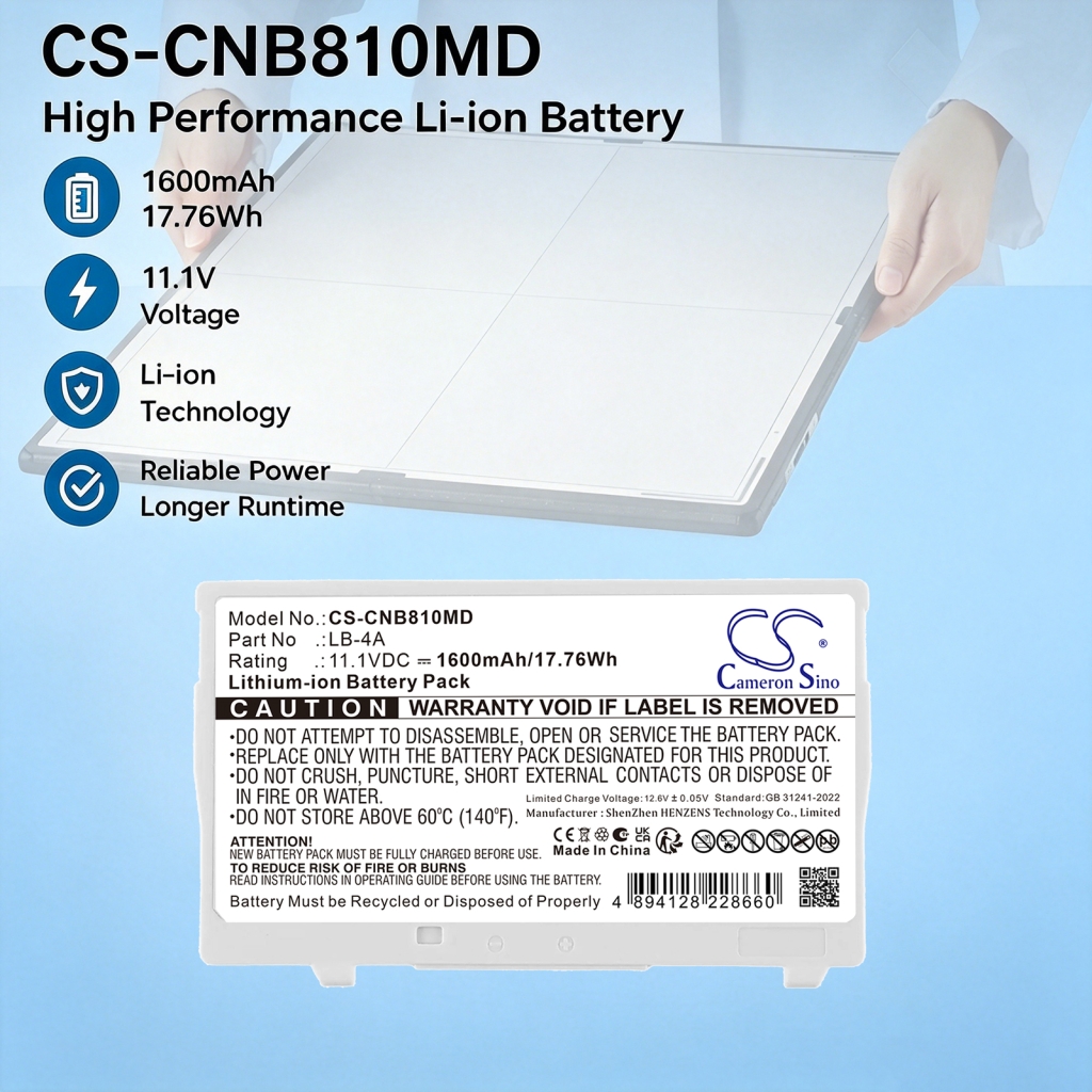 Batteri kompatibel med Canon CS-CNB810MD