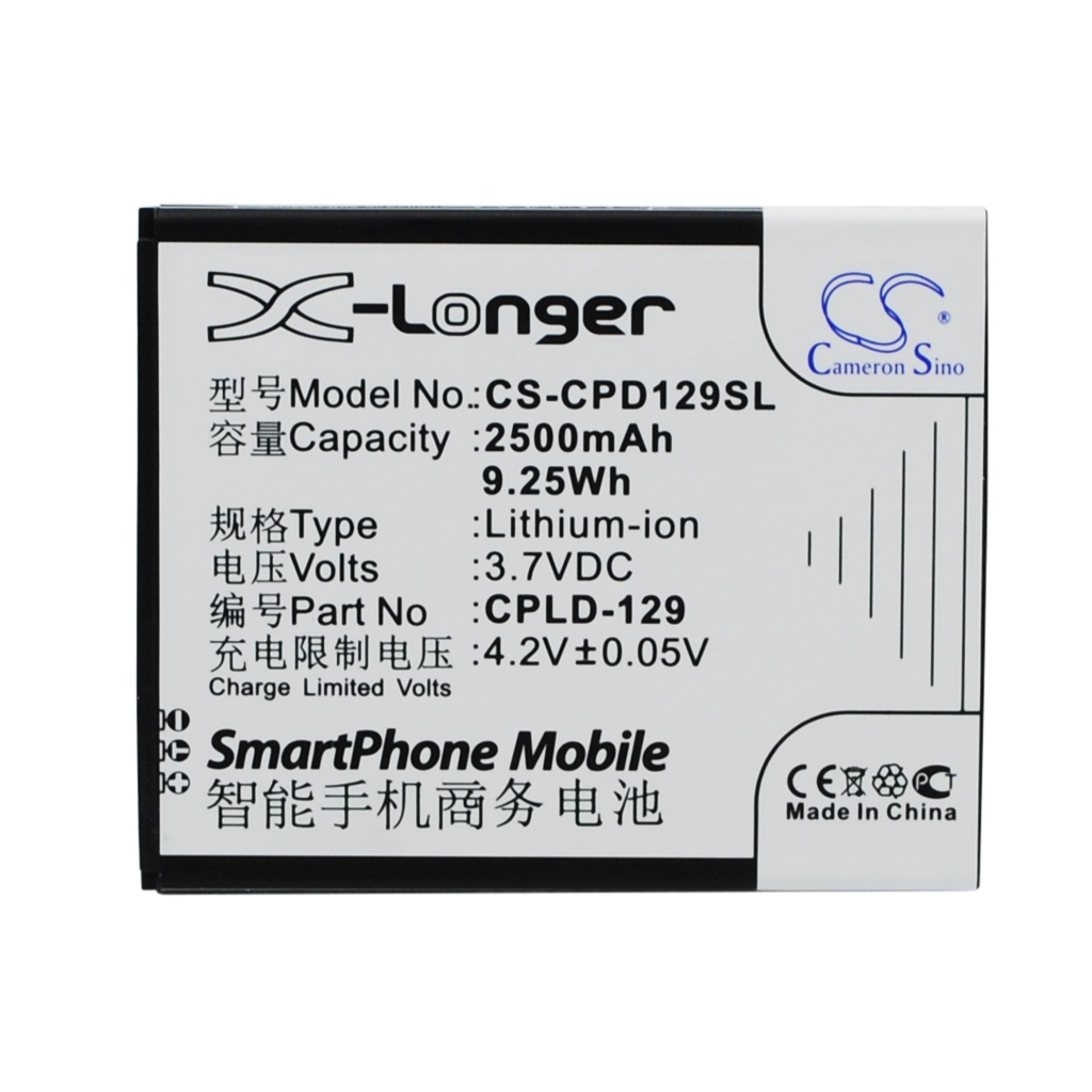 Batterier till mobiltelefoner Coolpad CS-CPD129SL
