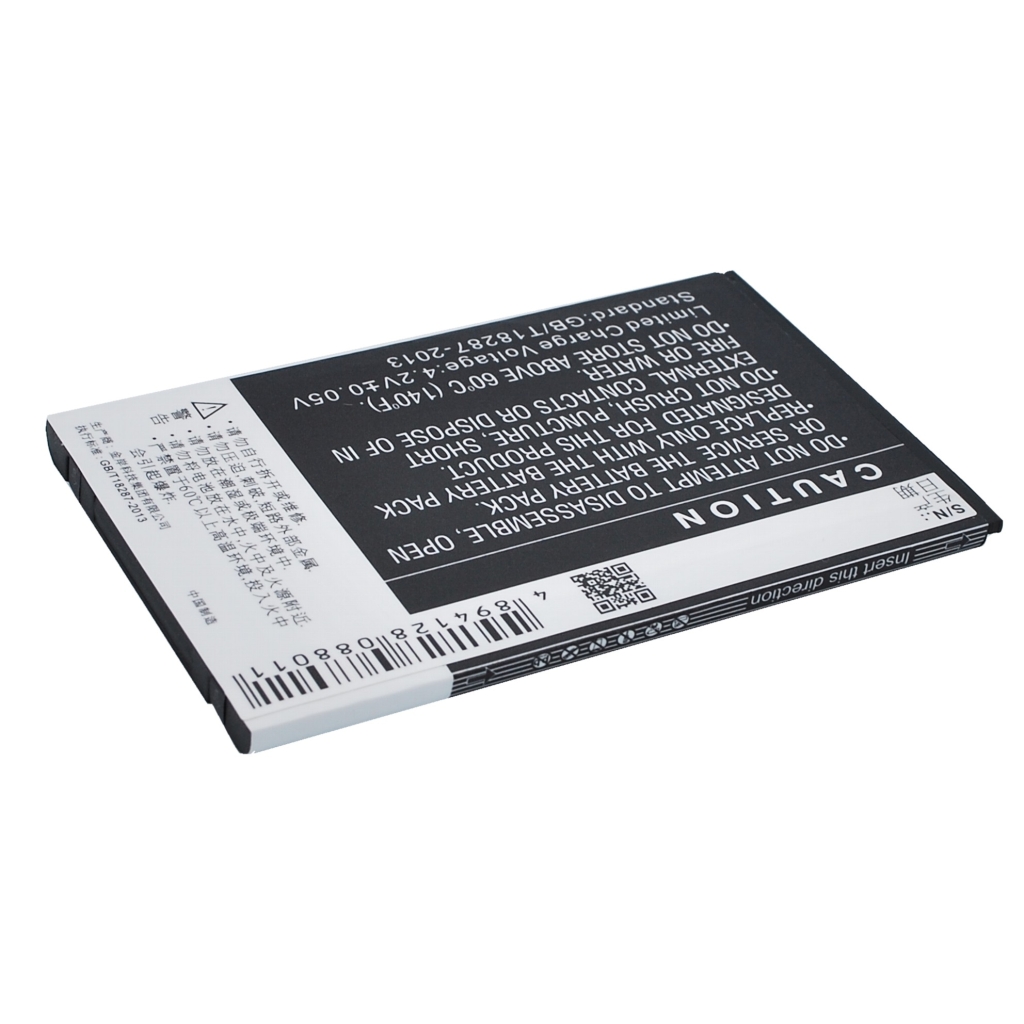 Cameron Sino CS-CPD511SL batteri, motsatt varningssida med streckkoder