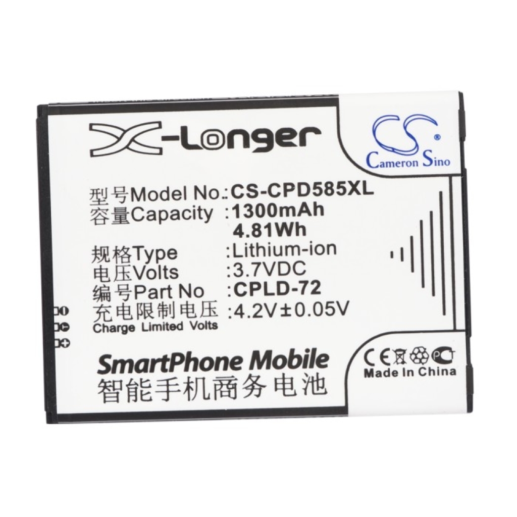 Batteri kompatibel med Coolpad CS-CPD585XL