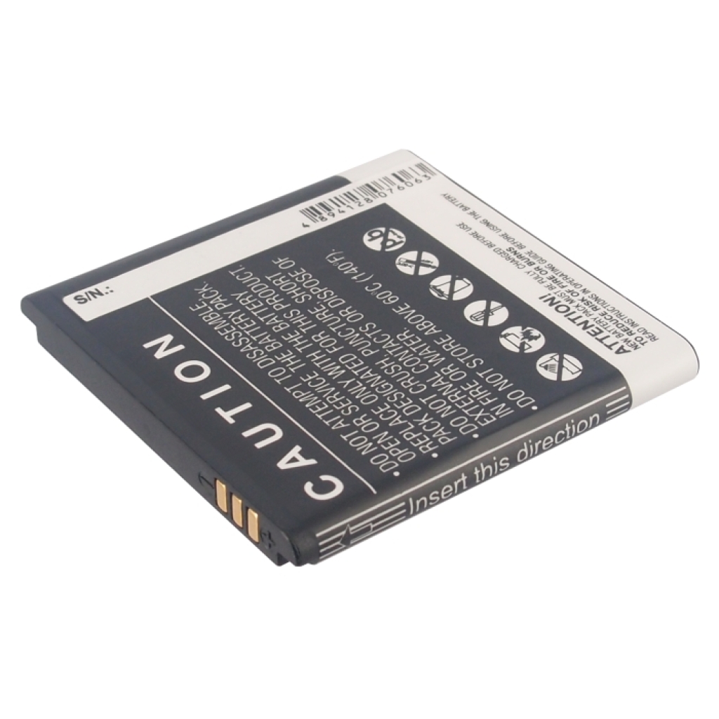 CS-CPF802XL sidovy med kontakter och varningsetikett