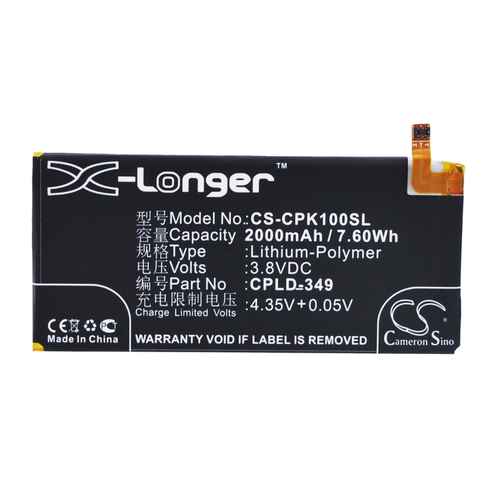 Batteri kompatibel med Coolpad CS-CPK100SL