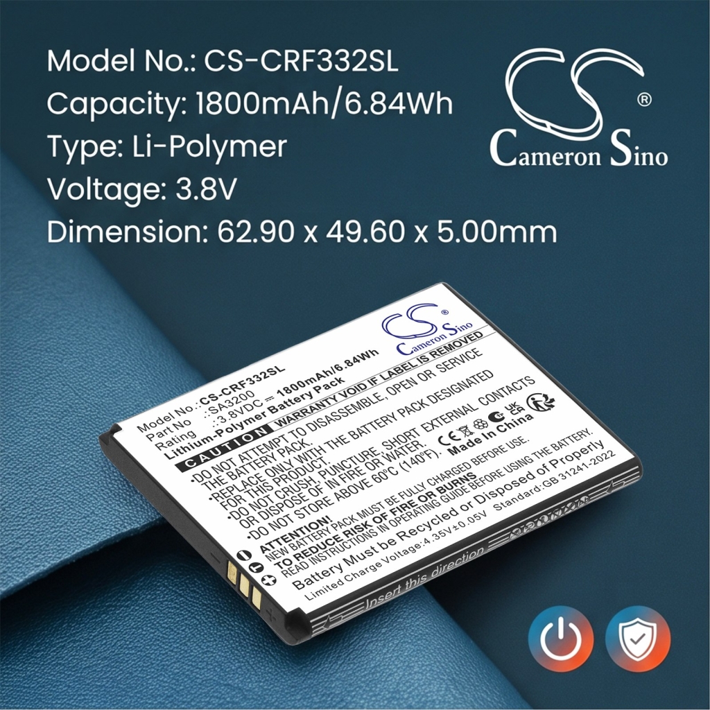Battery for Consumer cellular Iris Flip