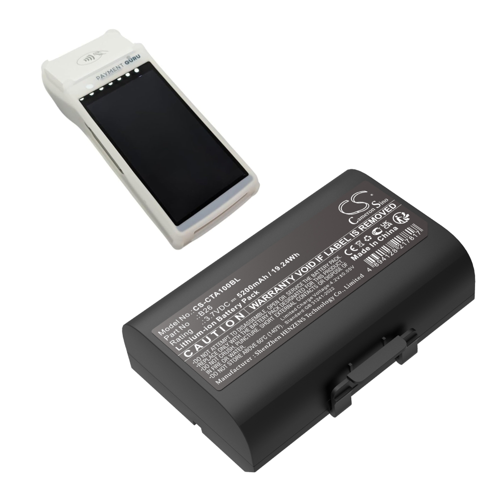 Payment Terminal Battery Castles CS-CTA100BL