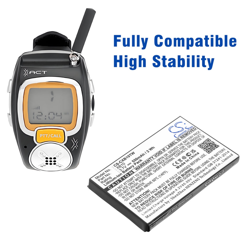 Batteri kompatibel med Xact Communication CS-CXB10TW