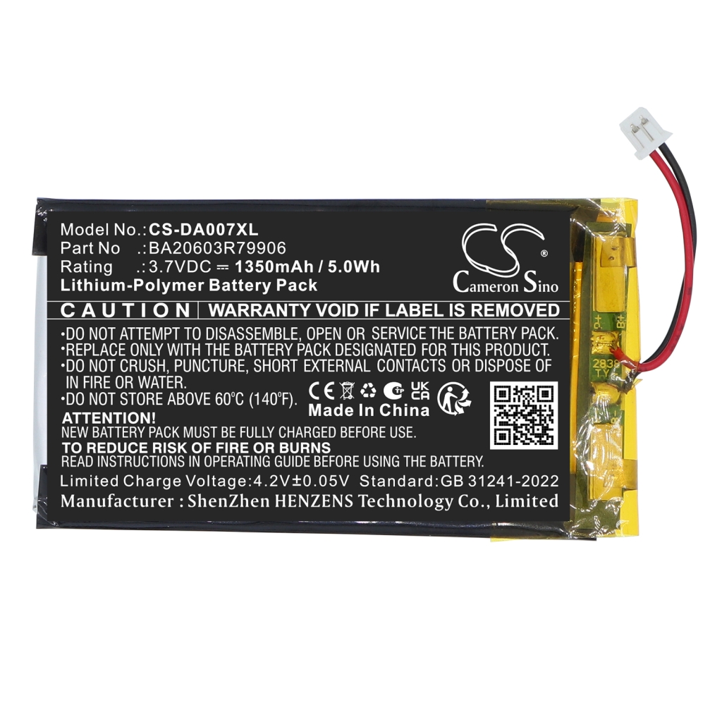 Batteri kompatibel med Creative CS-DA007XL