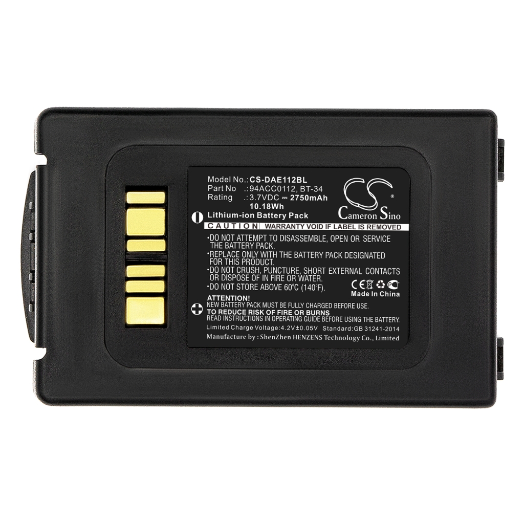 Batterier för skanner Datalogic CS-DAE112BL