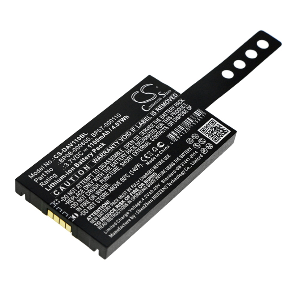 Batterier för skanner Datalogic CS-DAV110BL