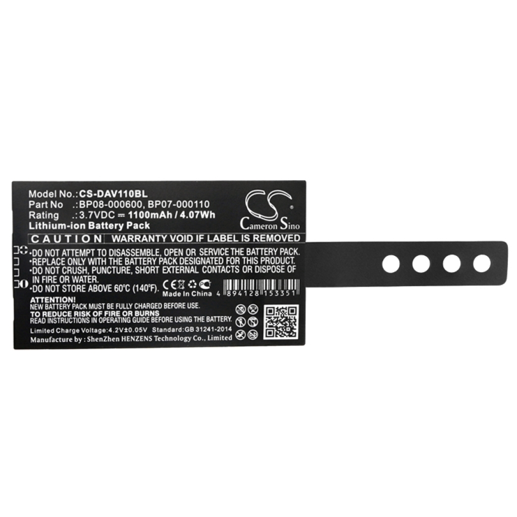 Batterier för skanner Datalogic CS-DAV110BL