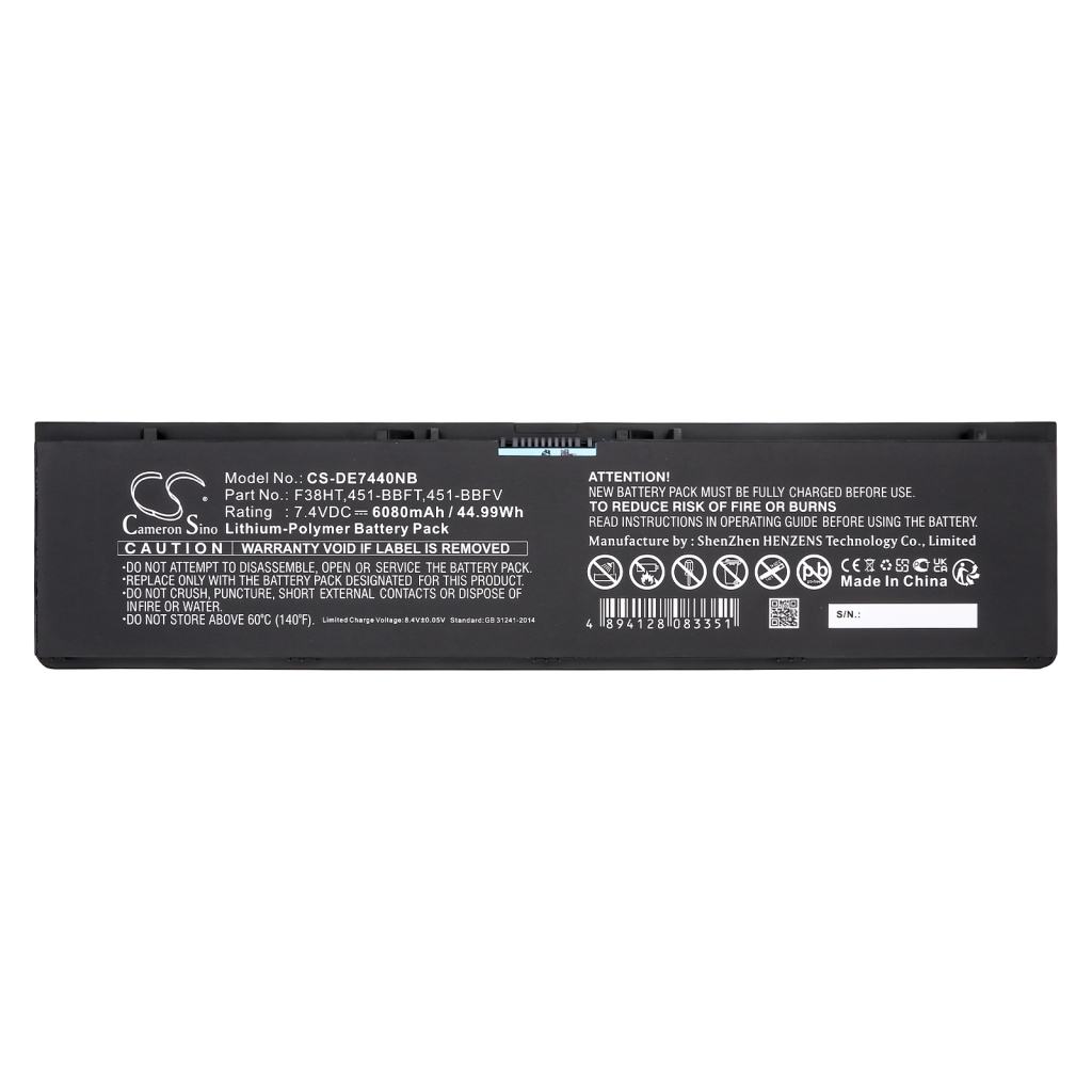 Notebook battery DELL CS-DE7440NB