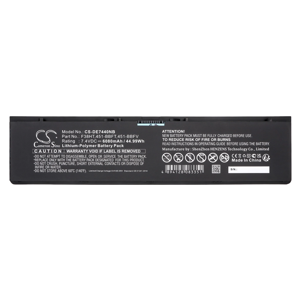 Batterier Ersätter F38HT