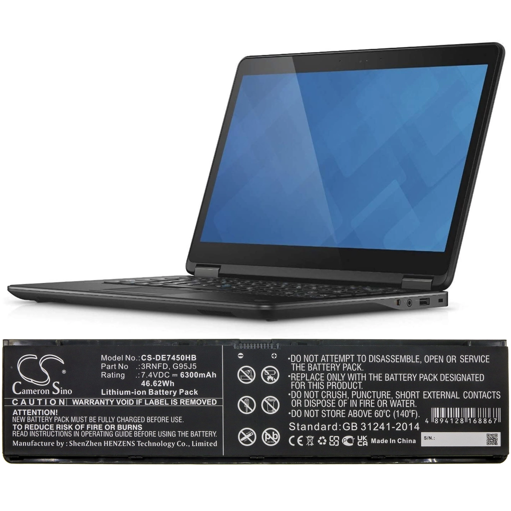 Batterier till bärbara datorer DELL Latitude E7450