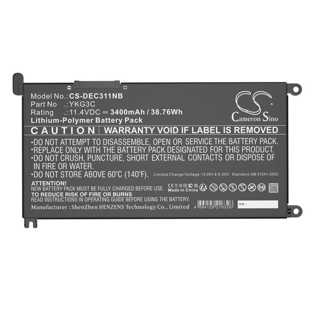 Notebook battery DELL CS-DEC311NB