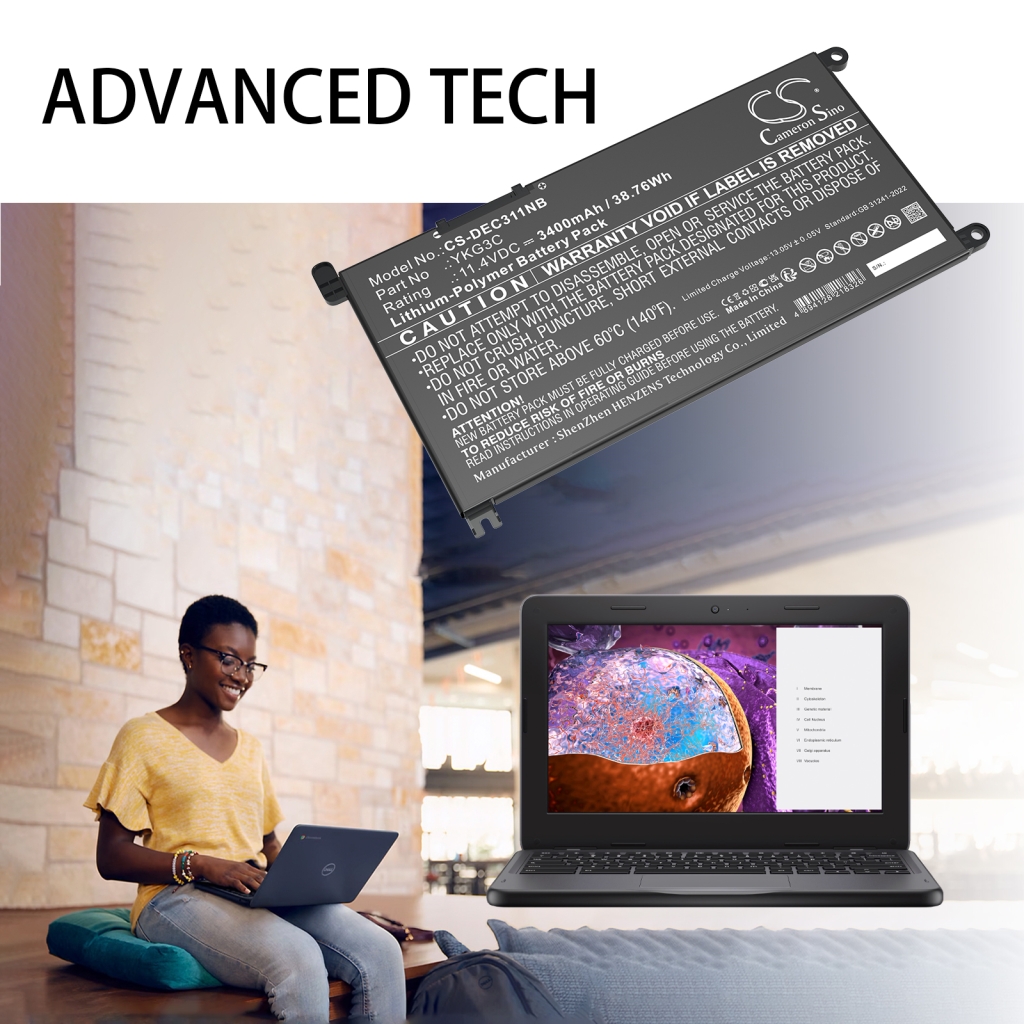 Notebook battery DELL CS-DEC311NB