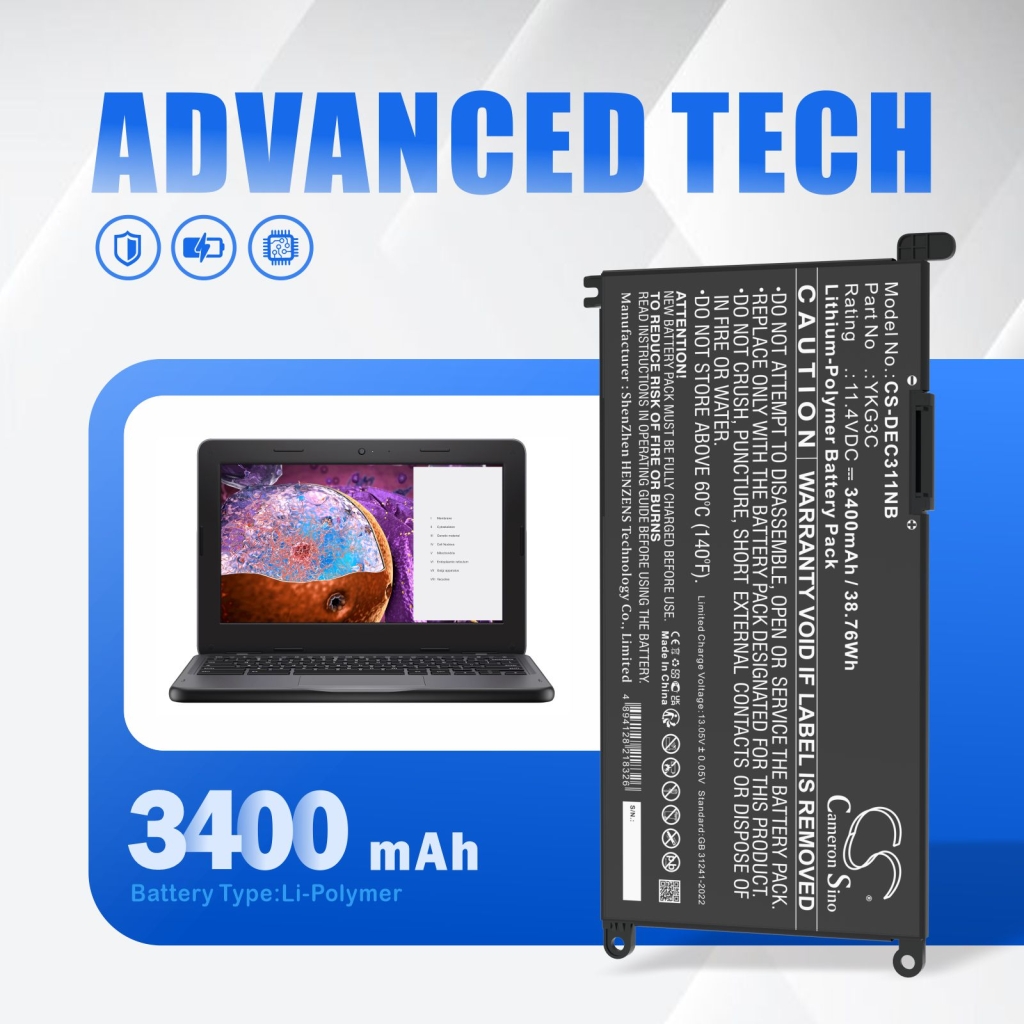Notebook battery DELL CS-DEC311NB