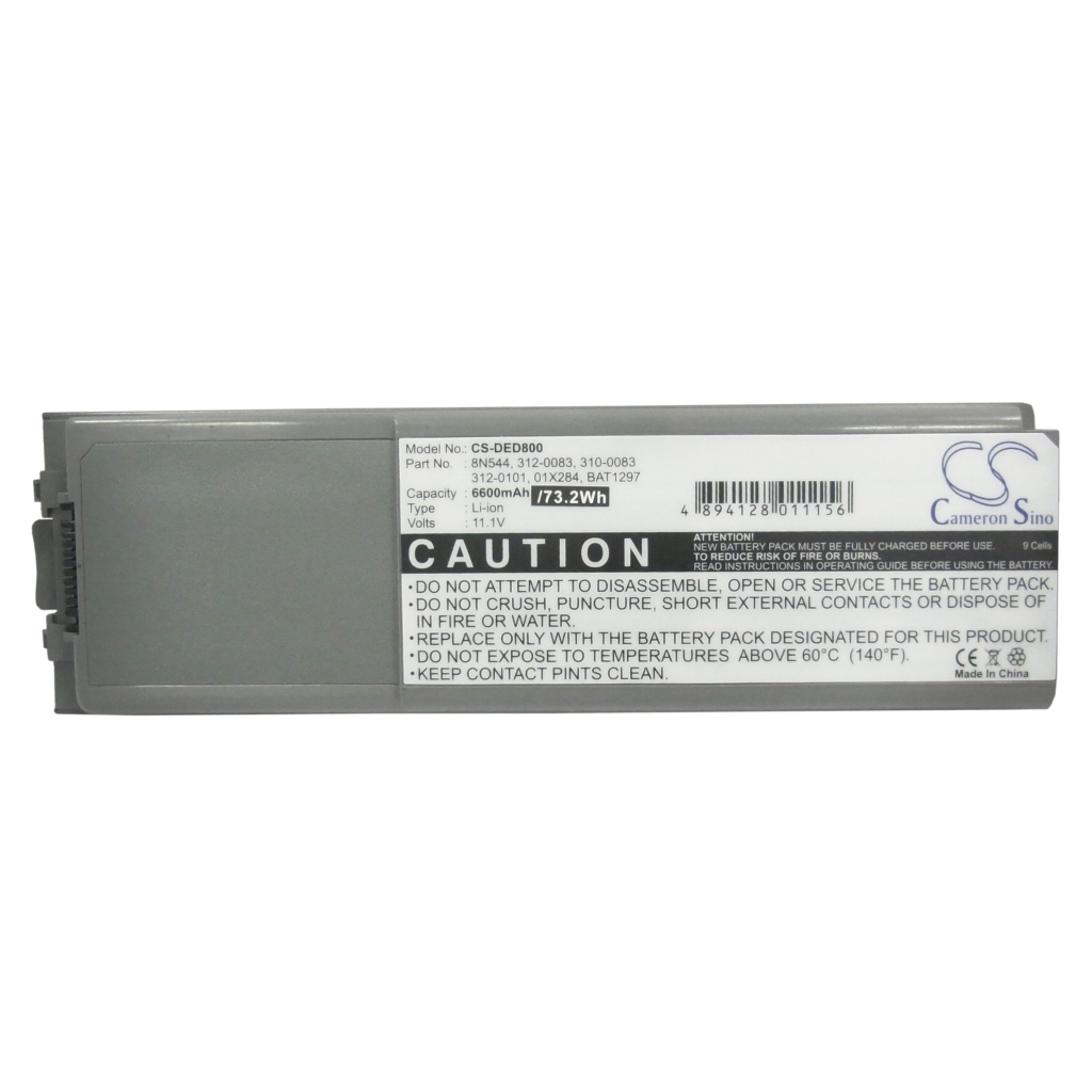 Dell D800-batteri, kontaktände med flerpolig kontaktlist