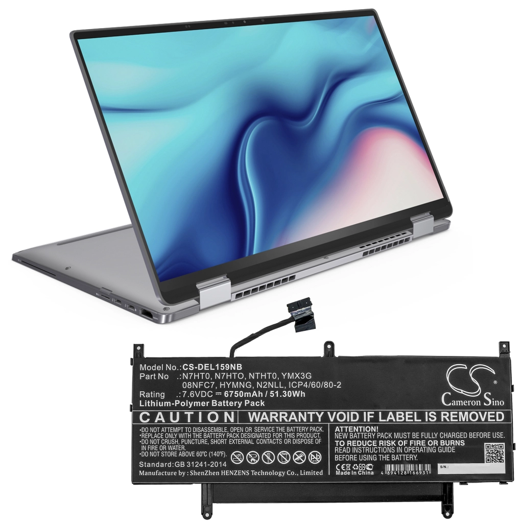 Batterier till bärbara datorer DELL CS-DEL159NB