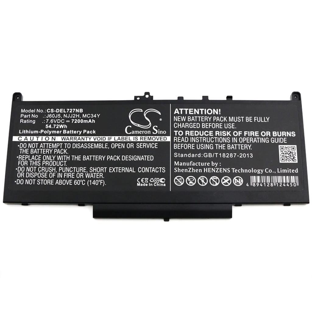 Batterier till bärbara datorer DELL Latitude 12 E7470