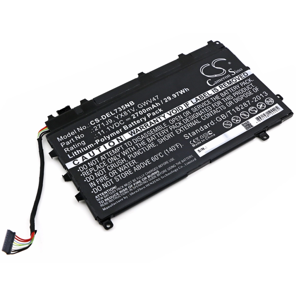 Batterier till bärbara datorer DELL CS-DEL735NB