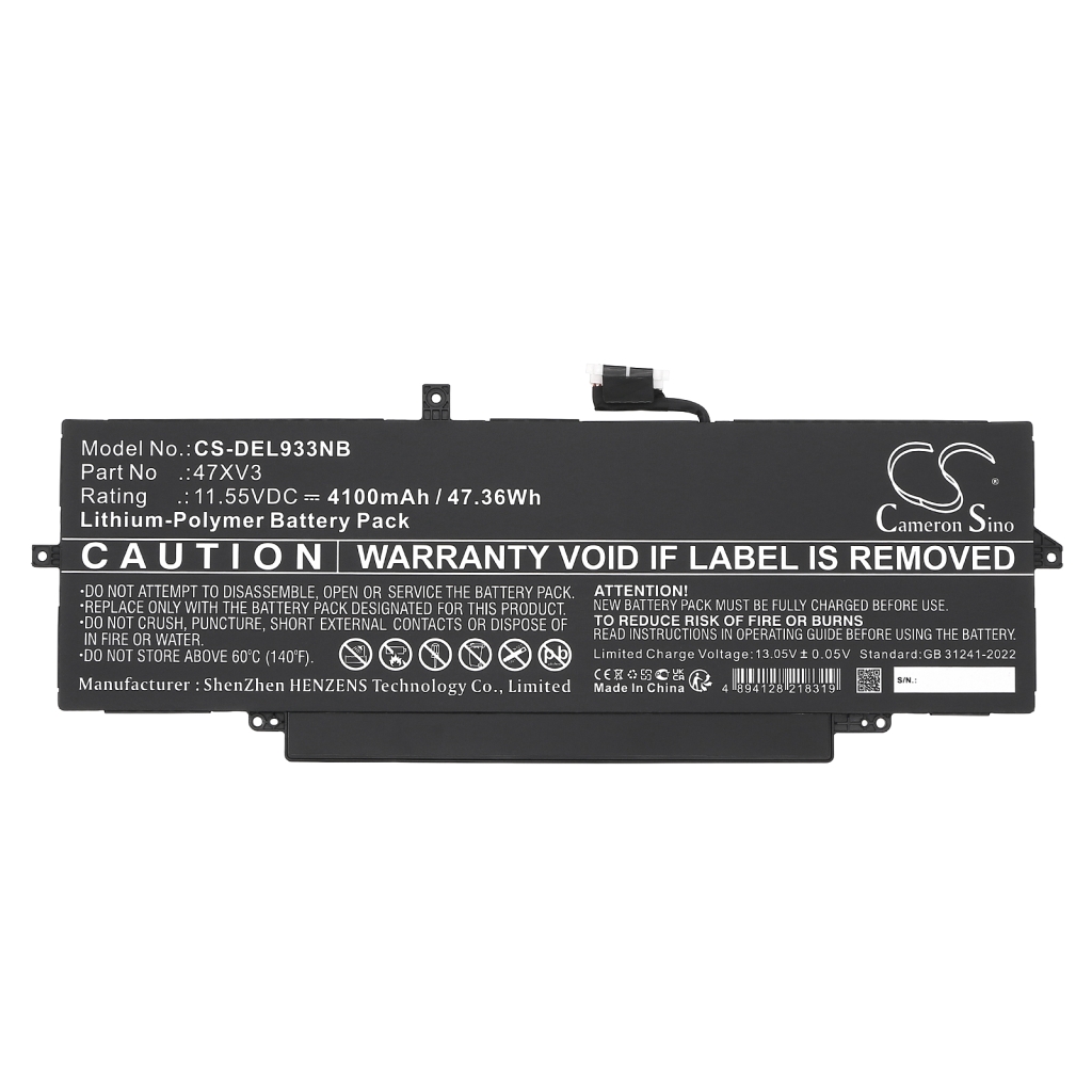 Notebook battery DELL CS-DEL933NB