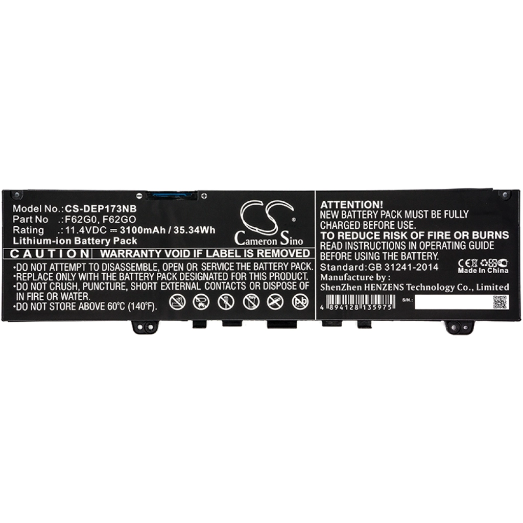 Batterier till bärbara datorer DELL Inspiron 13 7000