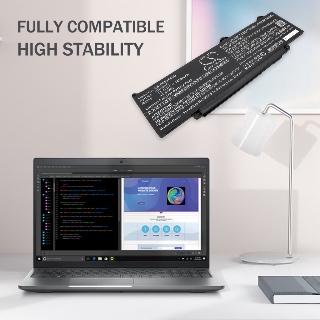 Notebook battery DELL CS-DEP358NB