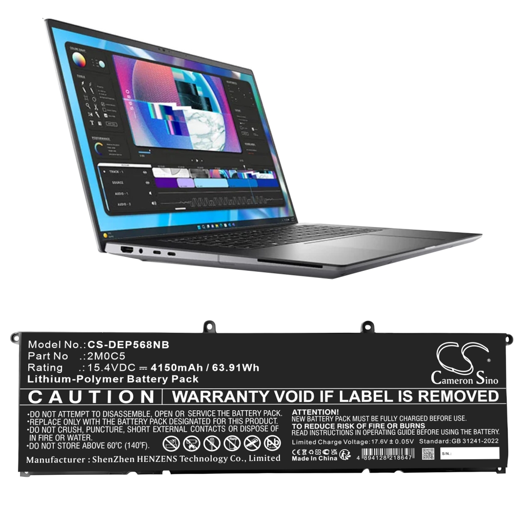 Notebook battery DELL CS-DEP568NB