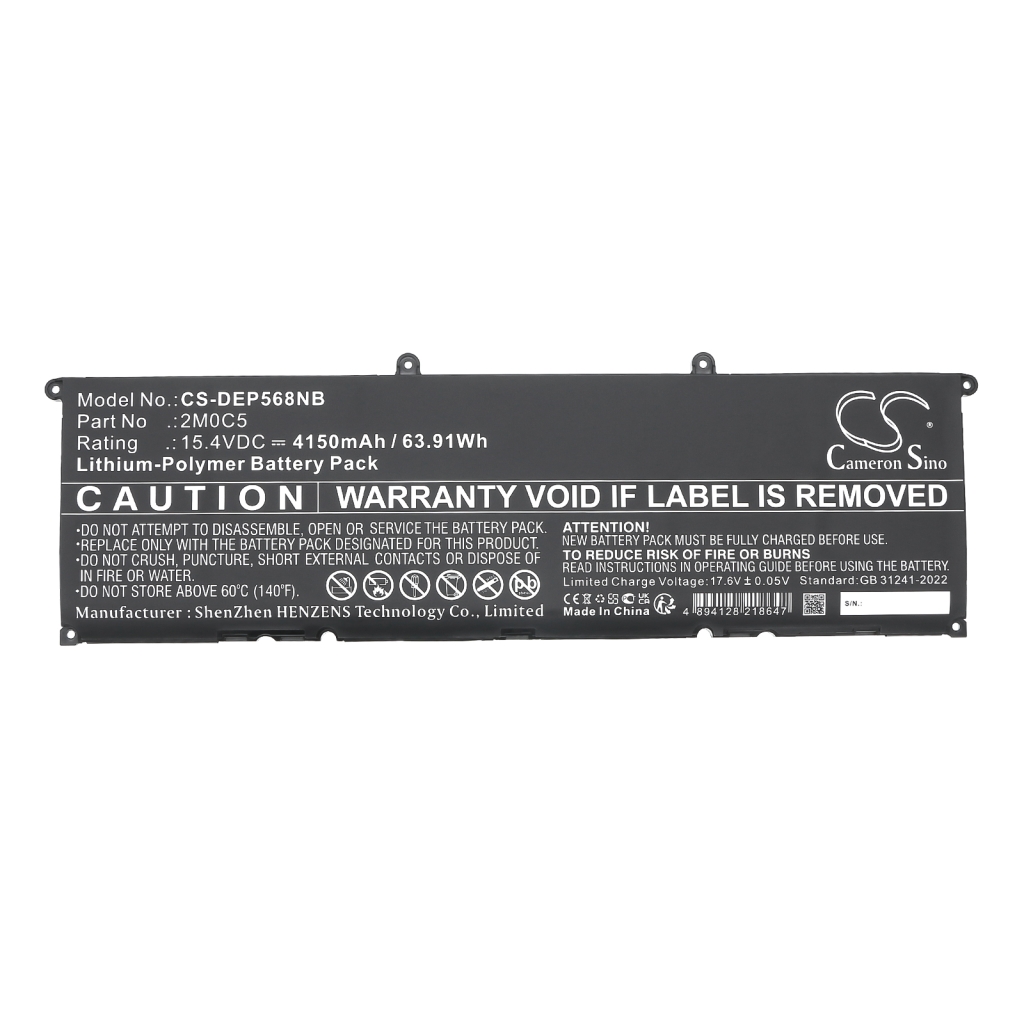 Batterier till bärbara datorer DELL CS-DEP568NB