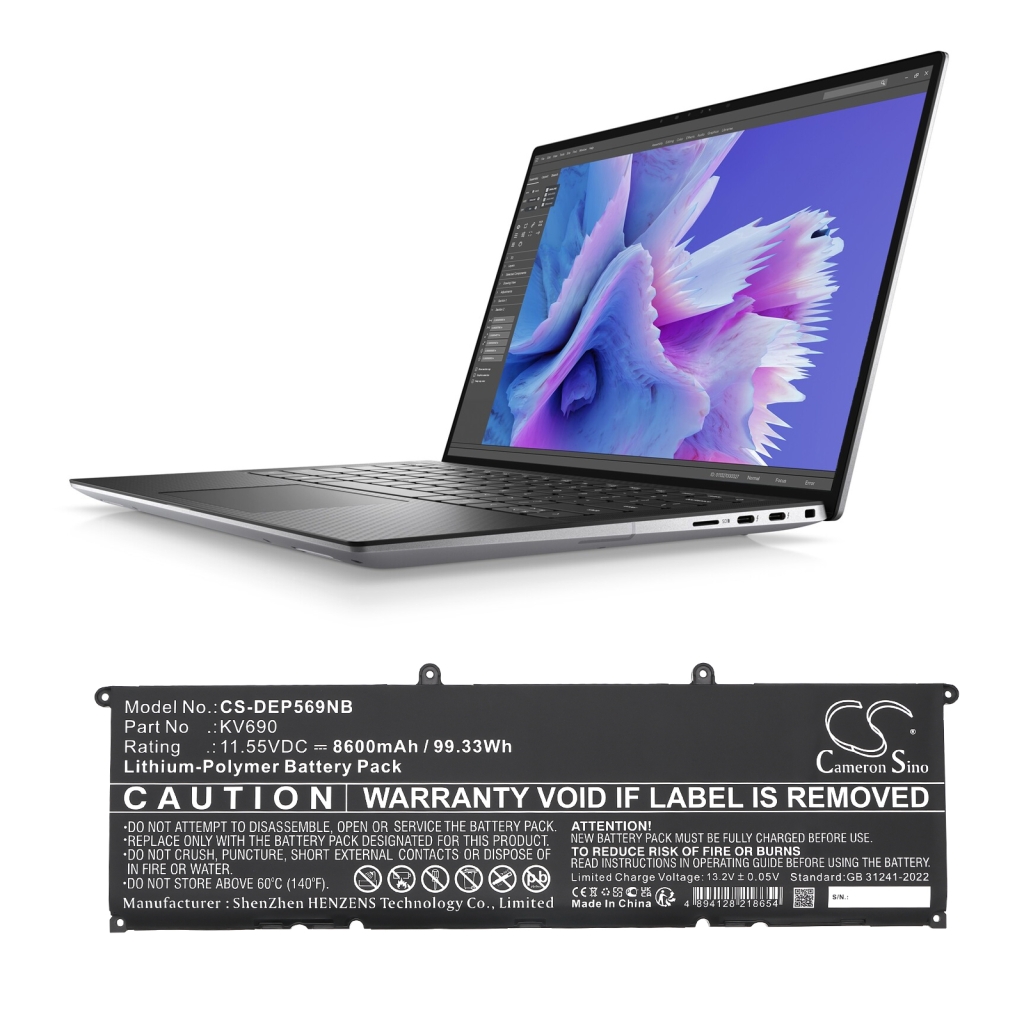 Batterier till bärbara datorer DELL CS-DEP569NB